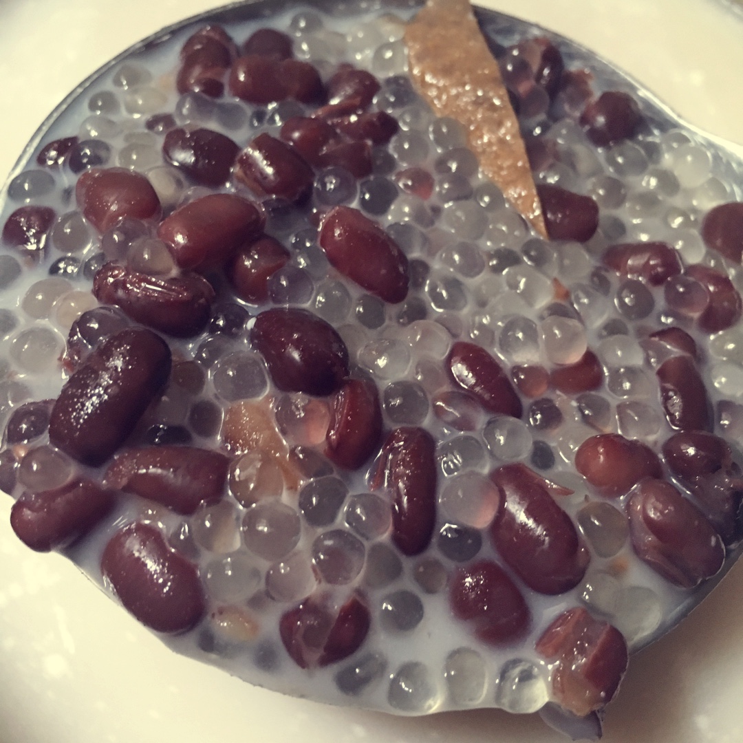 红豆牛奶西米露