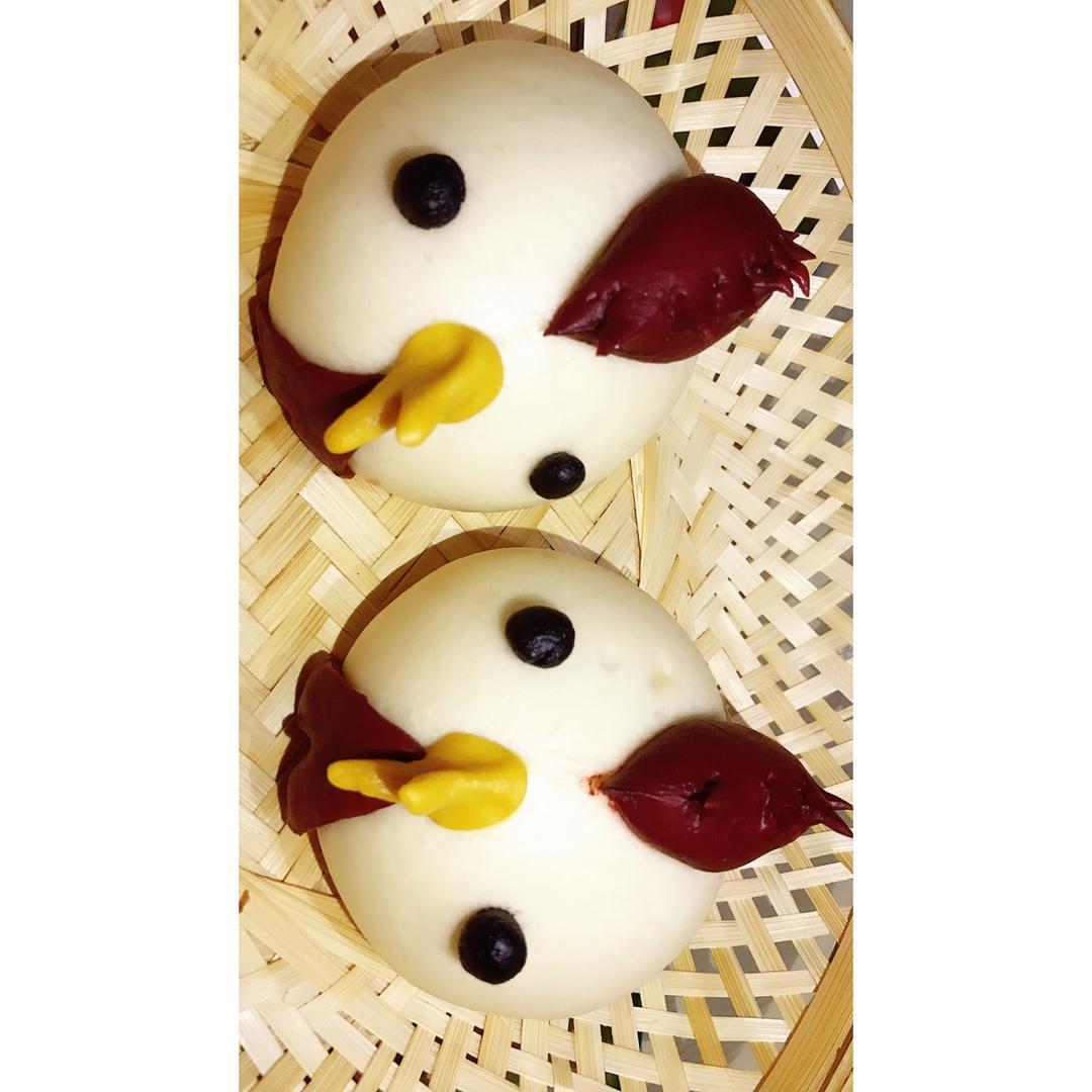 鸡年大吉---小鸡奶黄包
