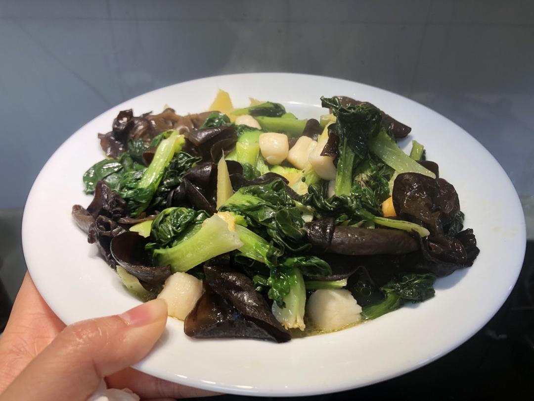 蒜蓉豉油煎鲜贝