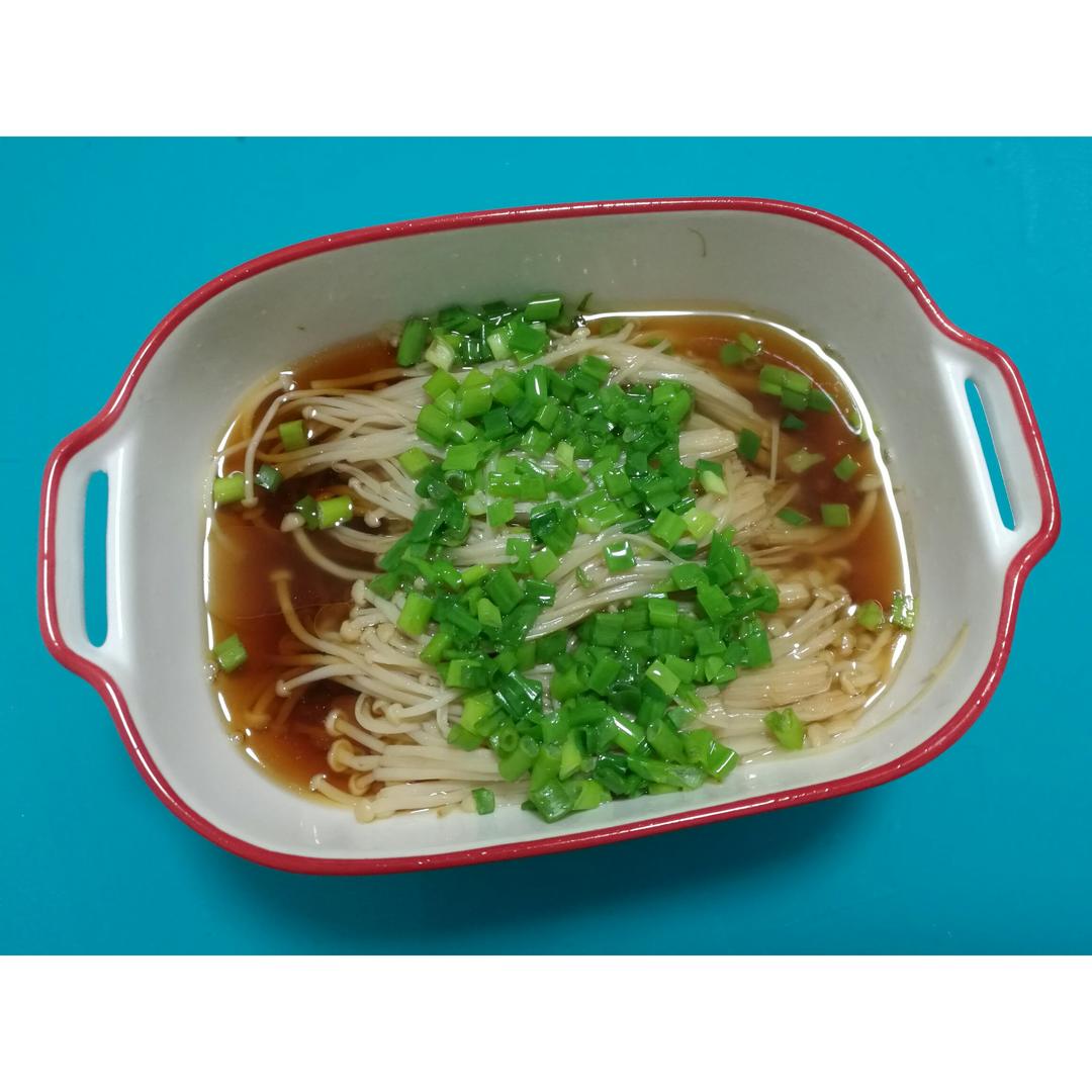 葱油蒸金针菇