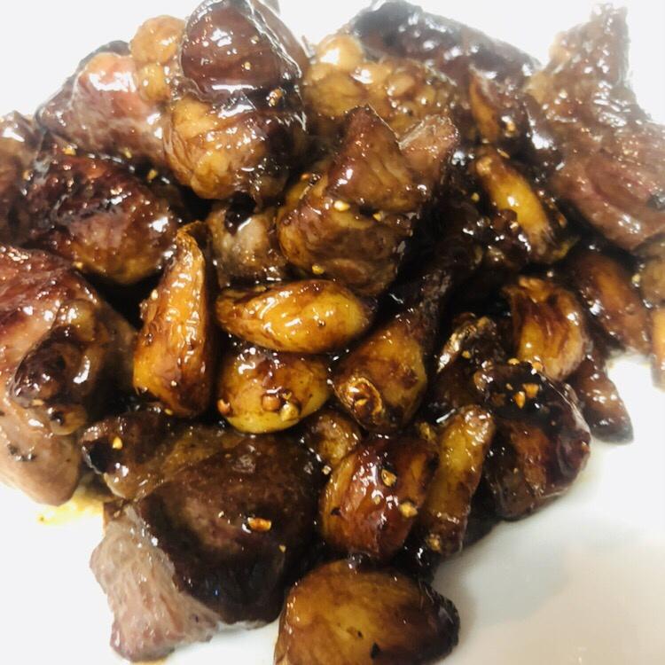 黑蒜子牛肉粒