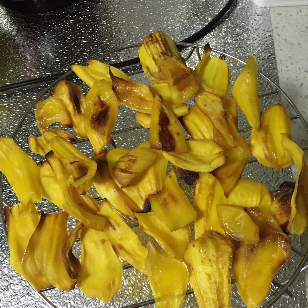 玉龙卧雪做的烤菠萝蜜干