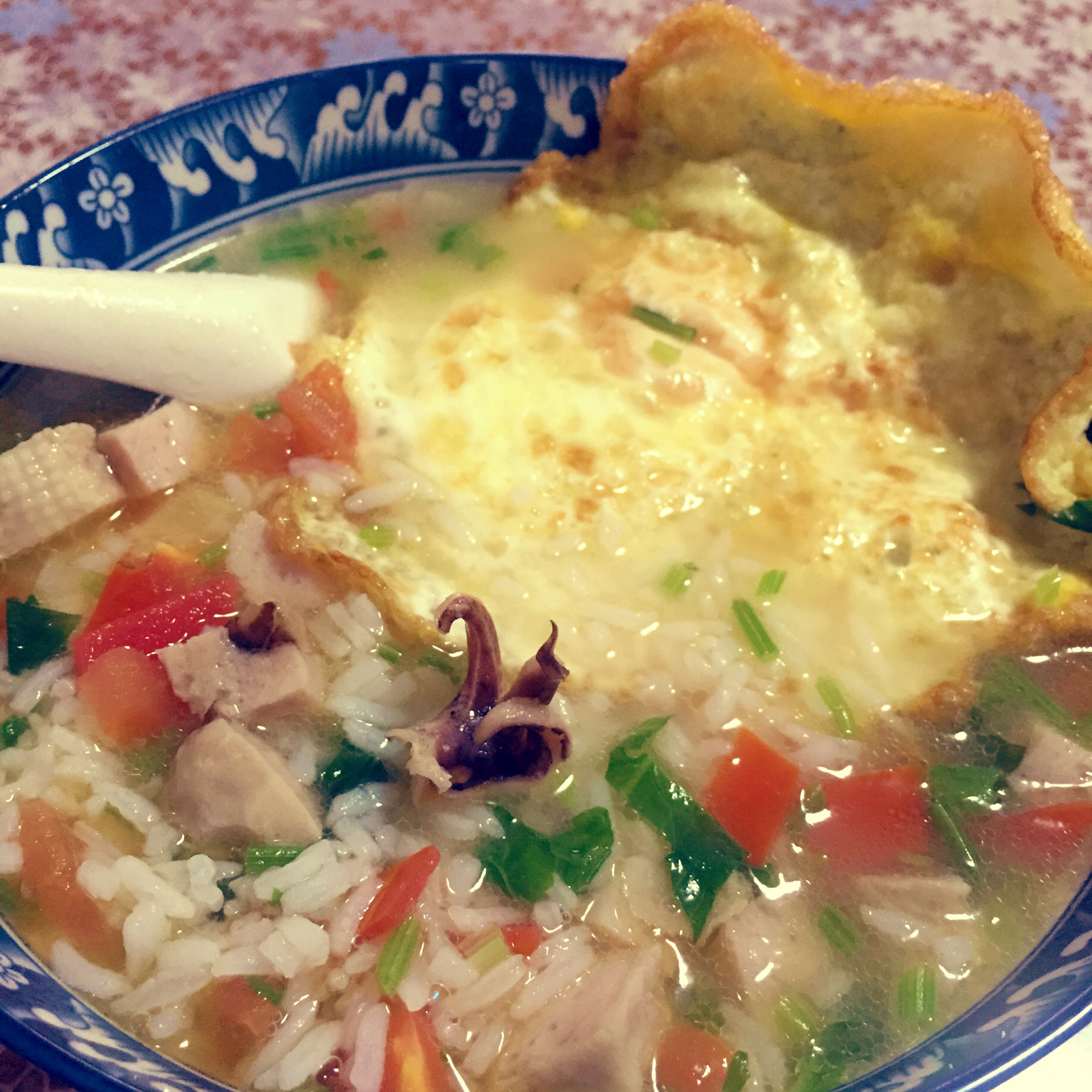 什锦生菜烫饭