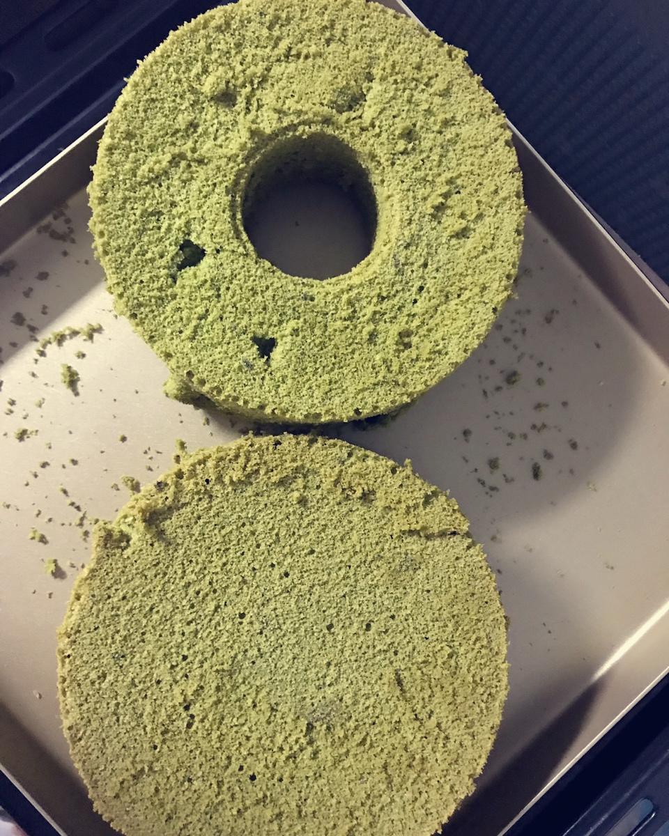 六寸抹茶戚风蛋糕