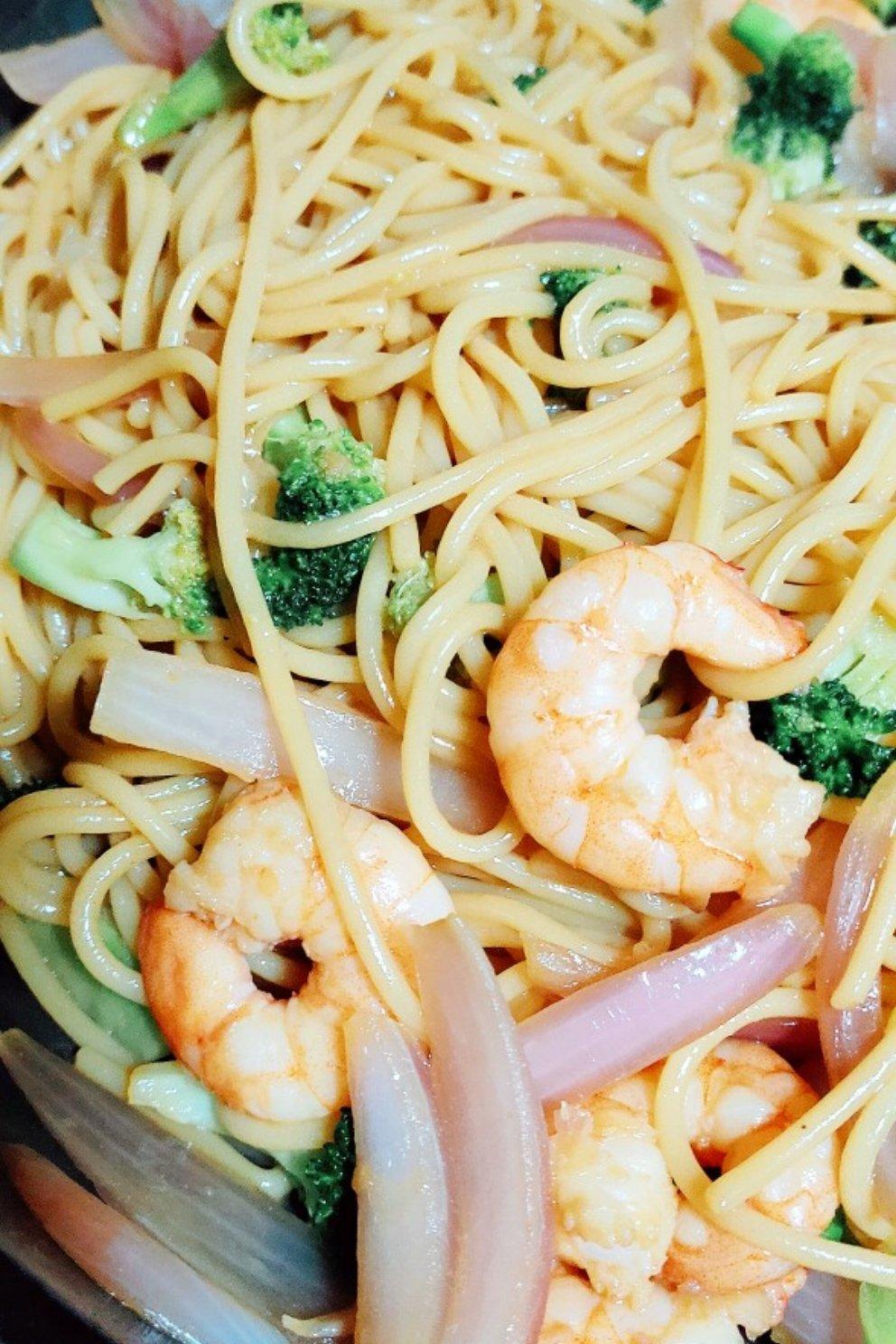 减脂|美味又低脂的虾油虾仁意大利面