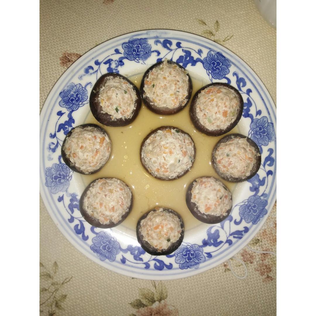 豆腐肉末酿香菇