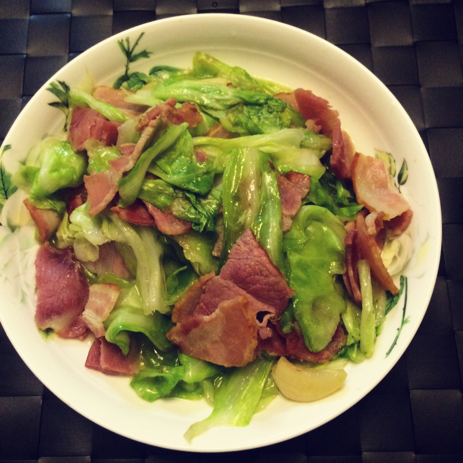 007nana做的培根手撕包菜