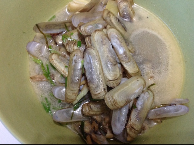 葱姜炒蛏子