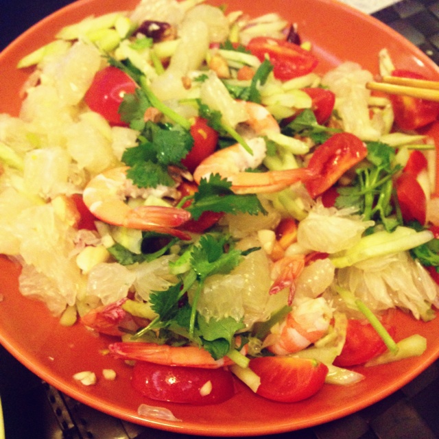 泰式柚子虾沙拉