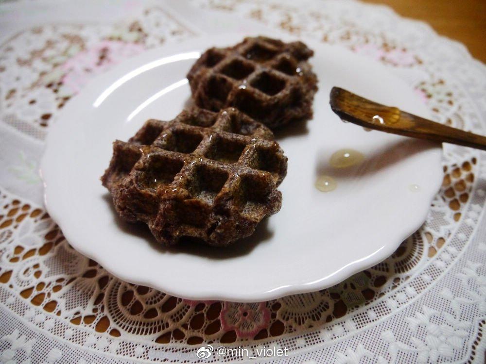 纯全麦无油华夫饼面包