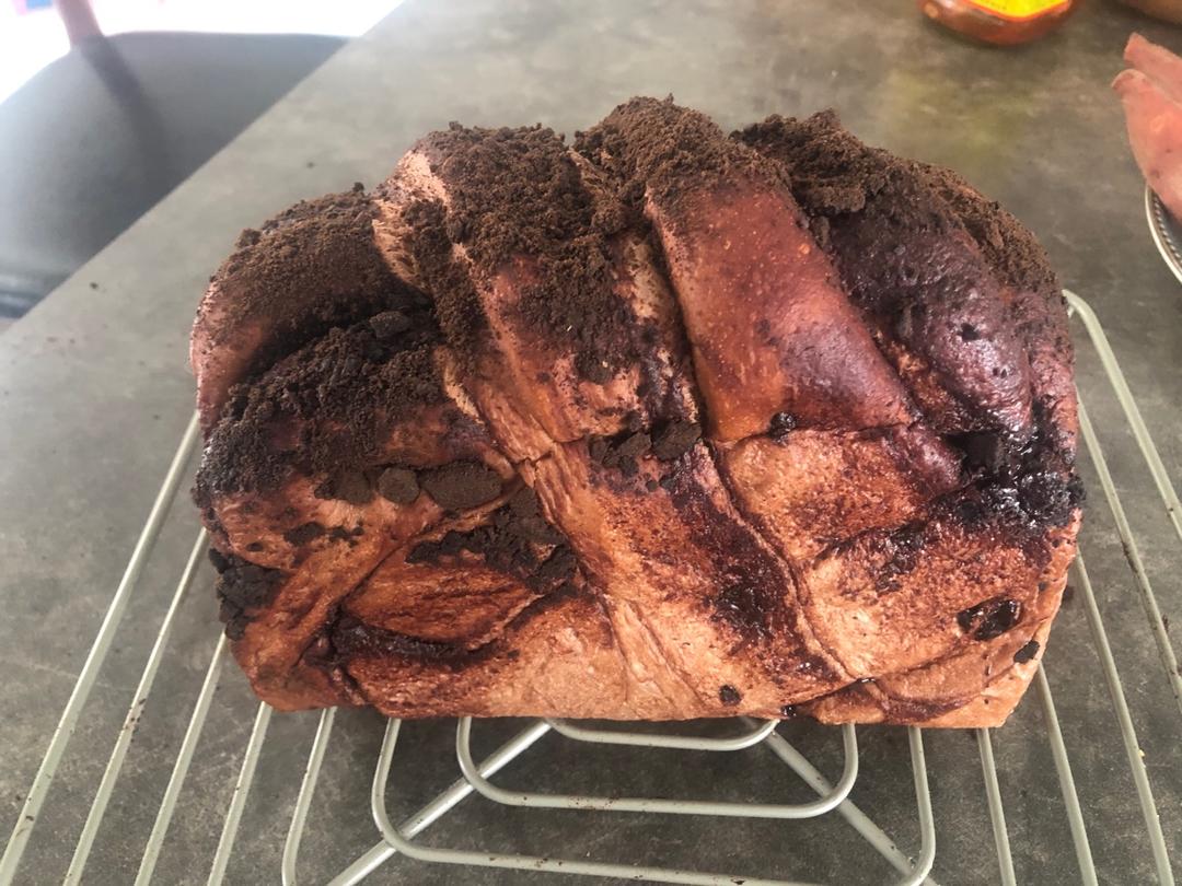 雪山巧克力吐司（巧克力奥利奥吐司面包）