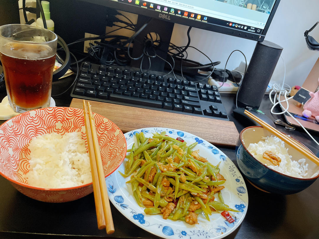 比肉好吃百倍无敌下饭素炒豆角丝