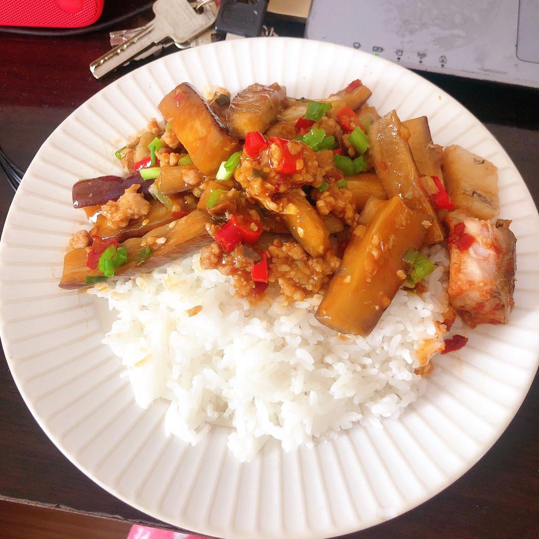 不用油炸的肉末茄子（超级下饭）