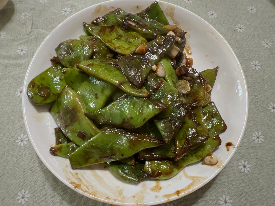 超级好做好吃的【素烧油豆角】