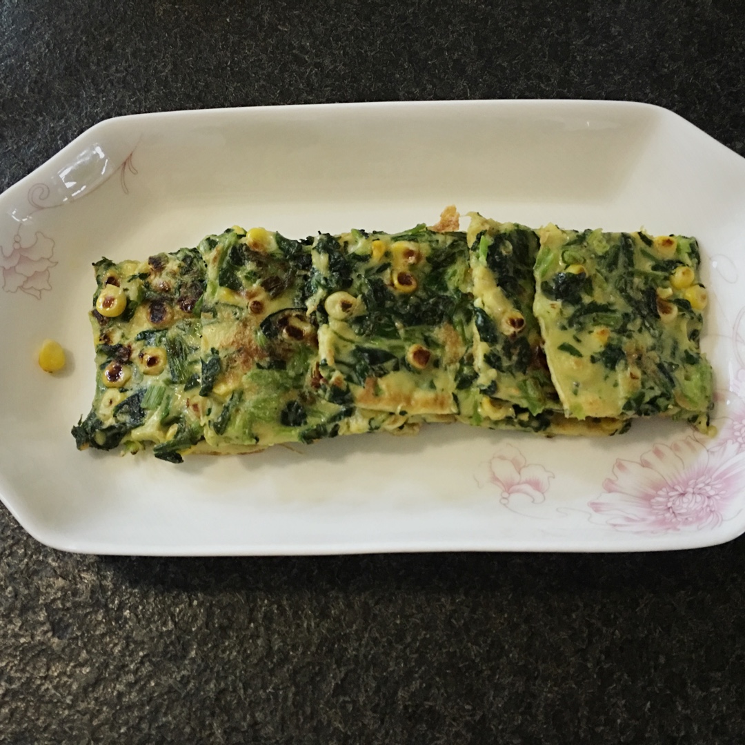 菠菜胡萝卜蛋饼