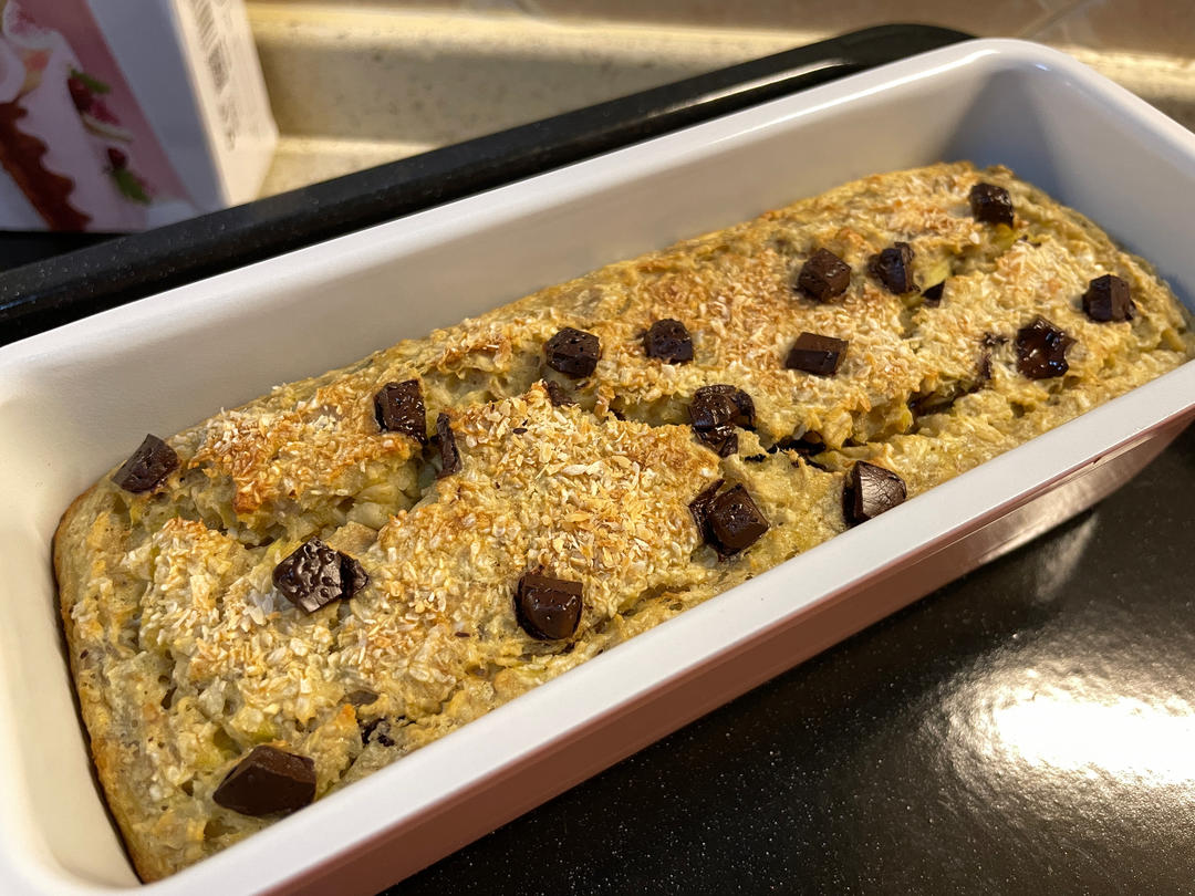 可可燕麦黑巧香蕉蛋糕🍰