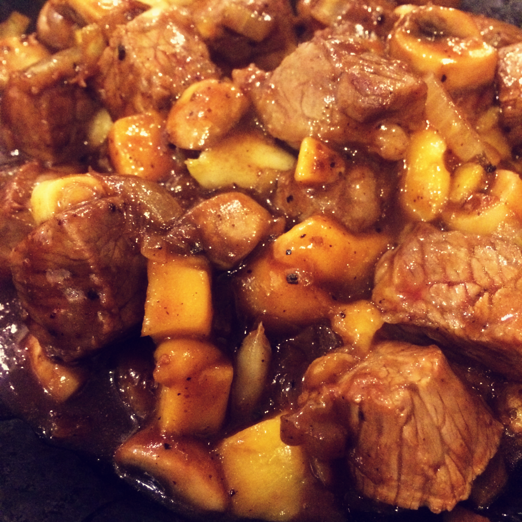 芒果牛肉粒