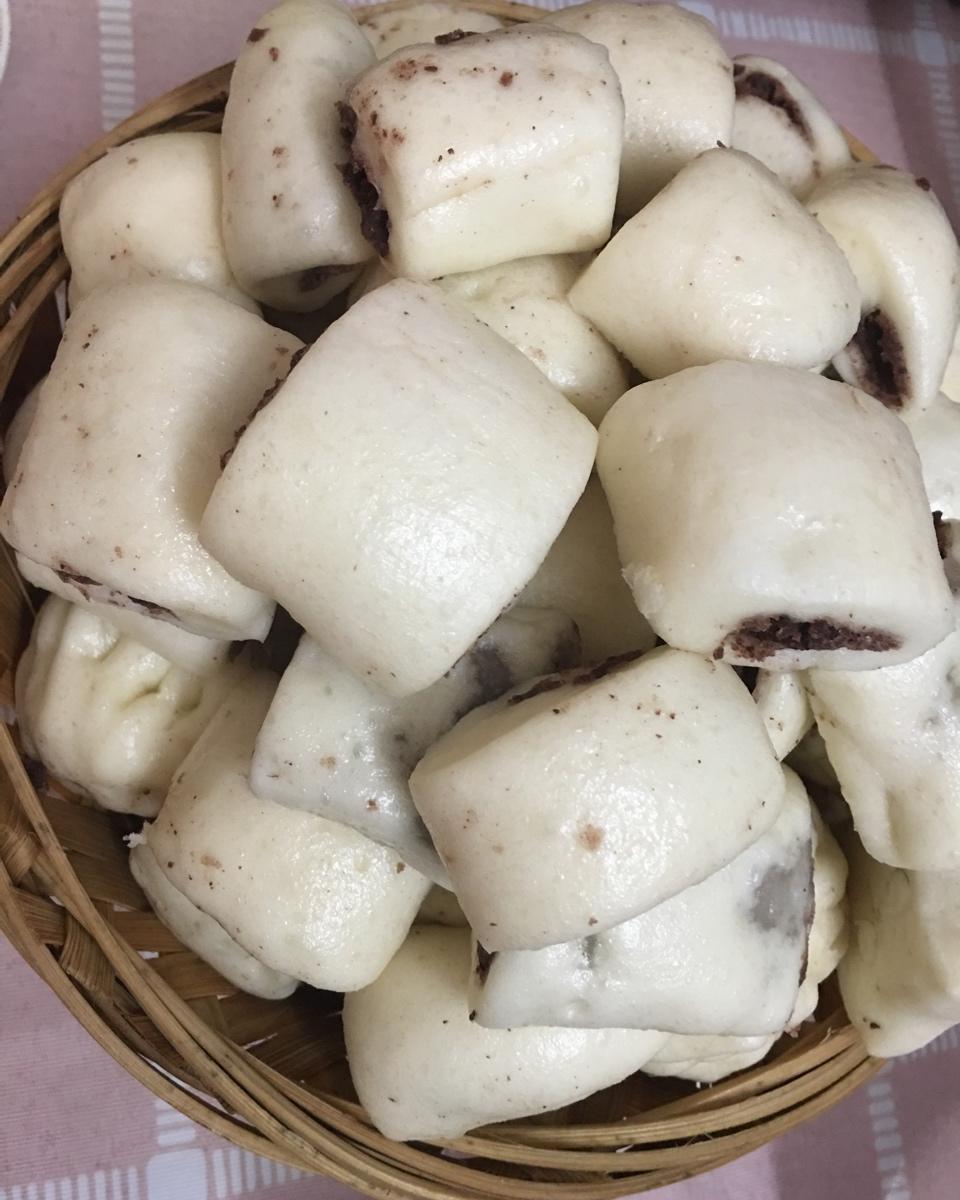 奶香夹心小馒头（一次发酵）