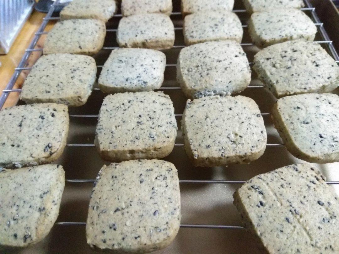酥脆喷香，制作简单的黑芝麻饼干/烘焙视频饼干篇4