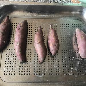 蒸红薯（蒸箱版）的做法 步骤3