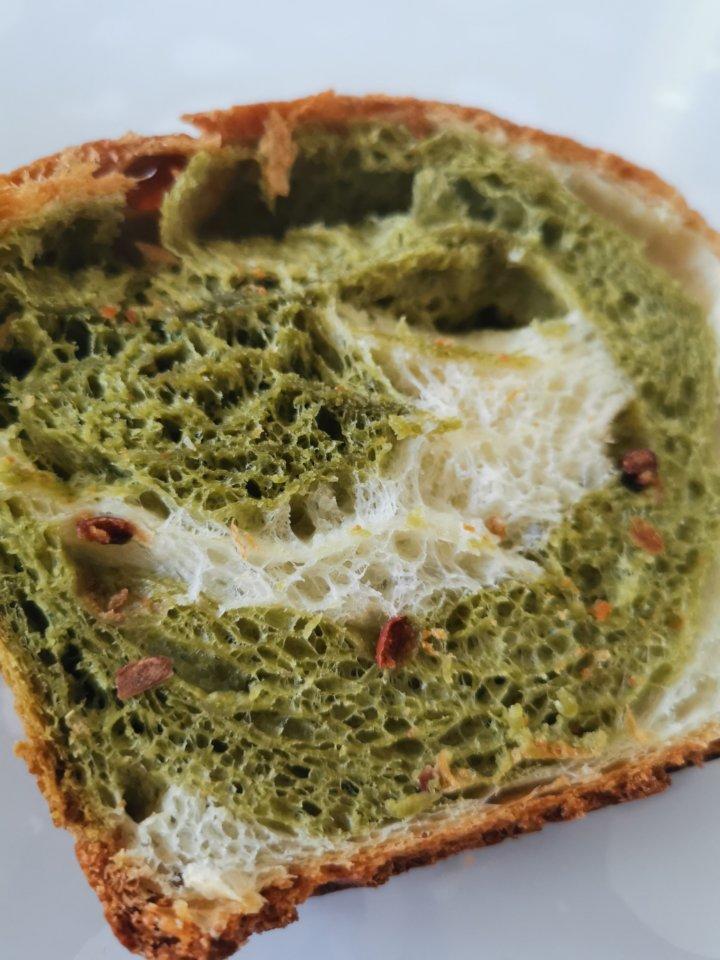 双色抹茶蜜豆吐司