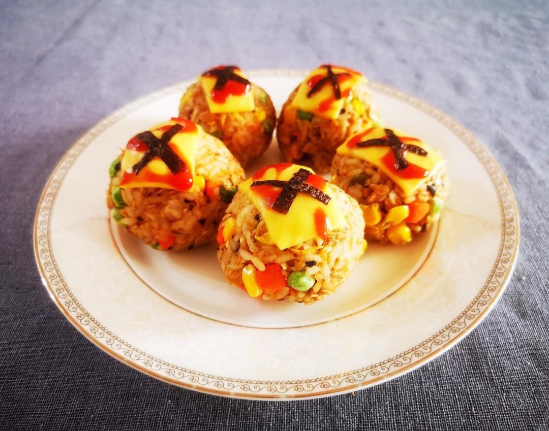 剩米饭的神仙吃法，烤箱美食，日式芝士饭团