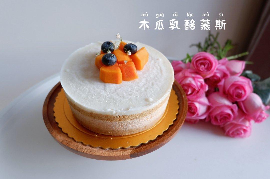 椰浆木瓜奶昔慕斯