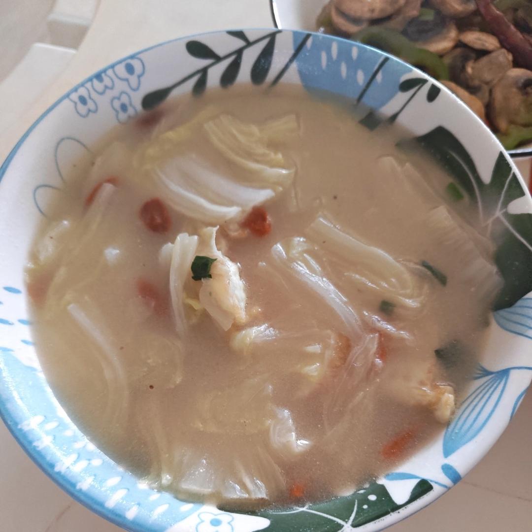 看着平平无奇却很鲜美的白菜鸡蛋汤