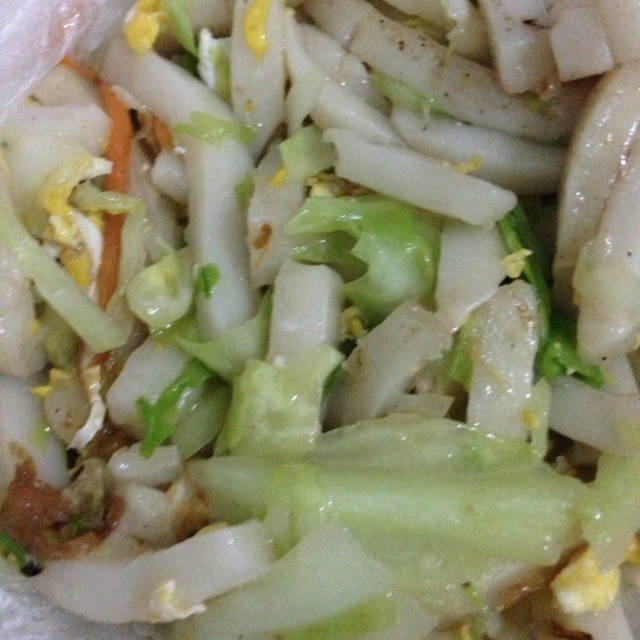青菜肉丝炒年糕