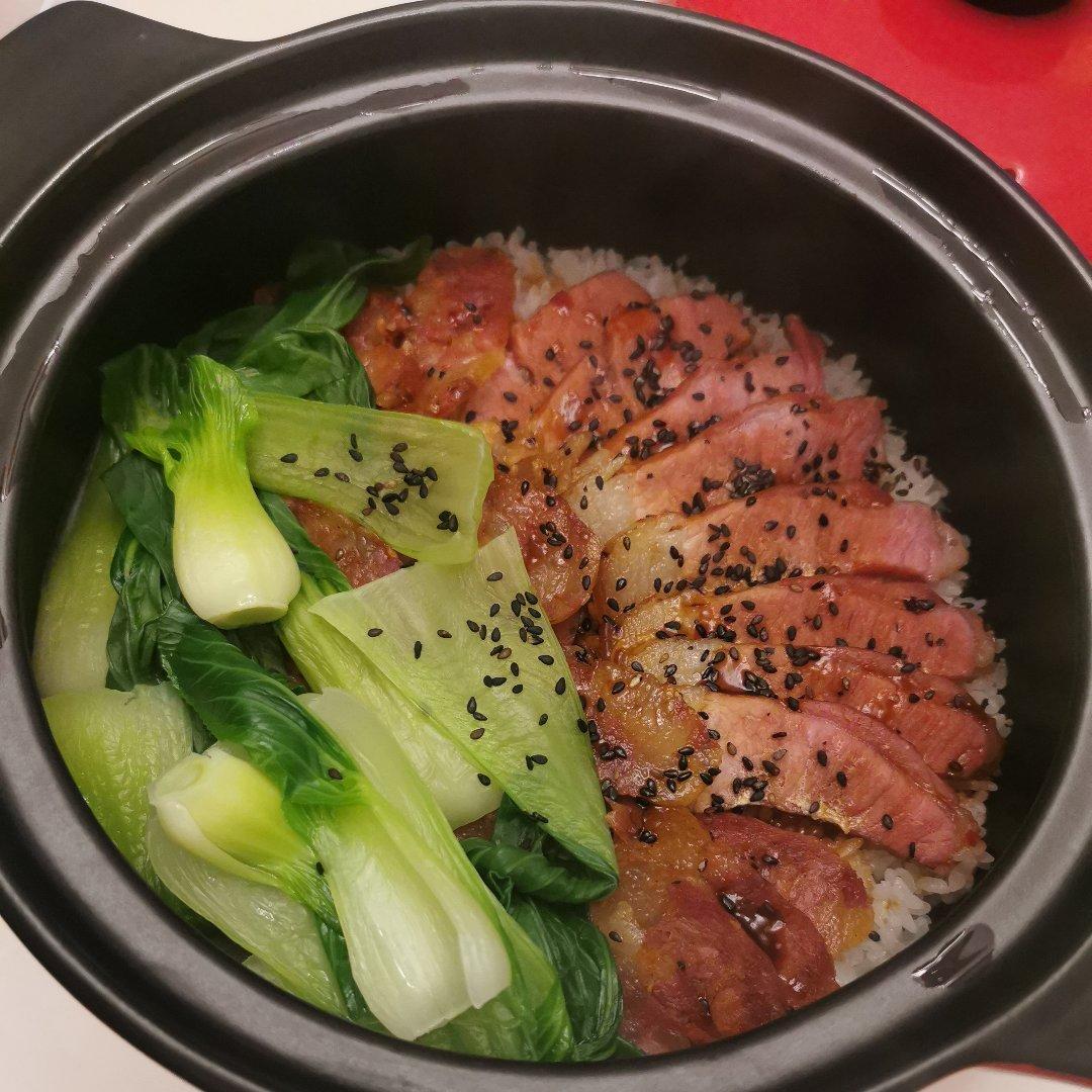 香喷喷的🍲腊肠煲仔饭（砂锅版）超简单神速