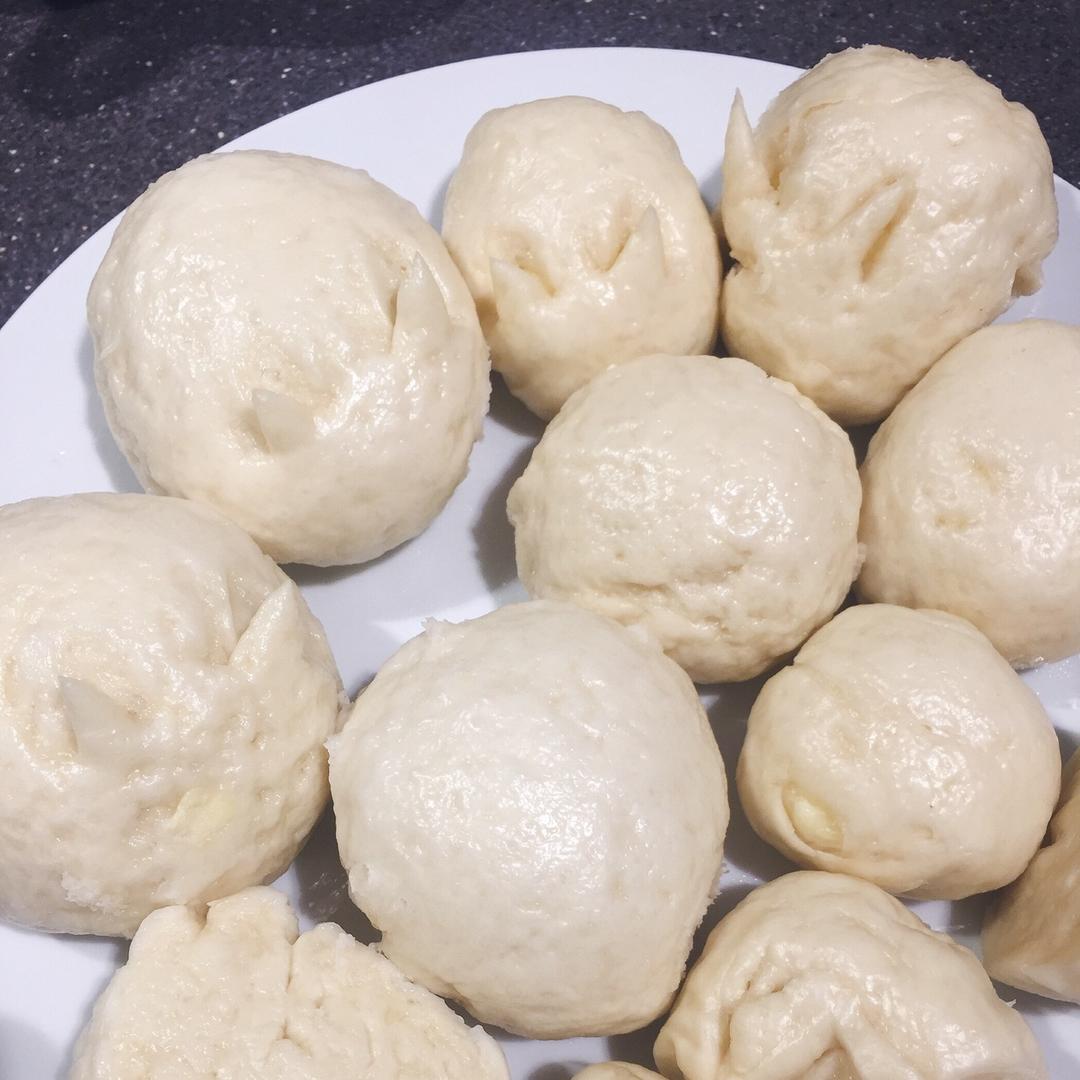 自制无油奶黄包