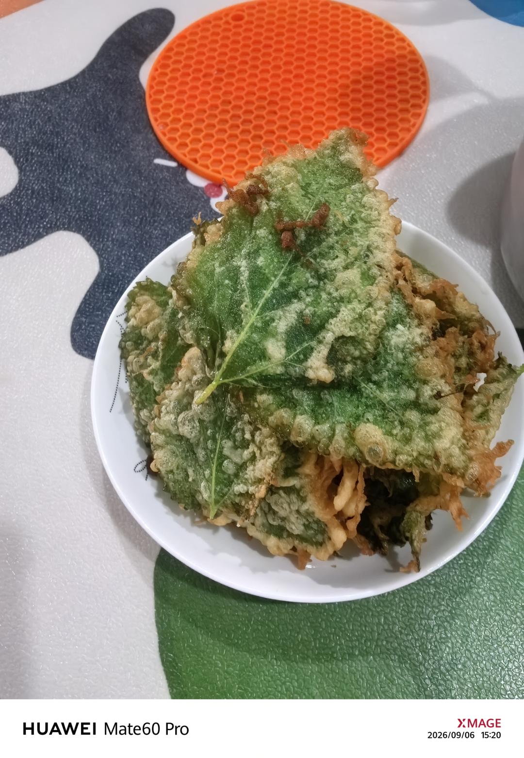 炸苋菜叶（桑叶）