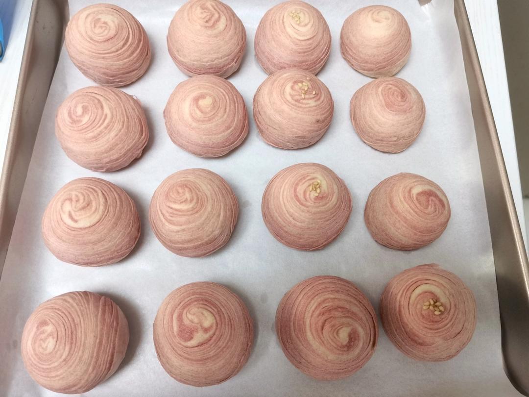 彩色蛋黄酥 螺旋酥 彩酥