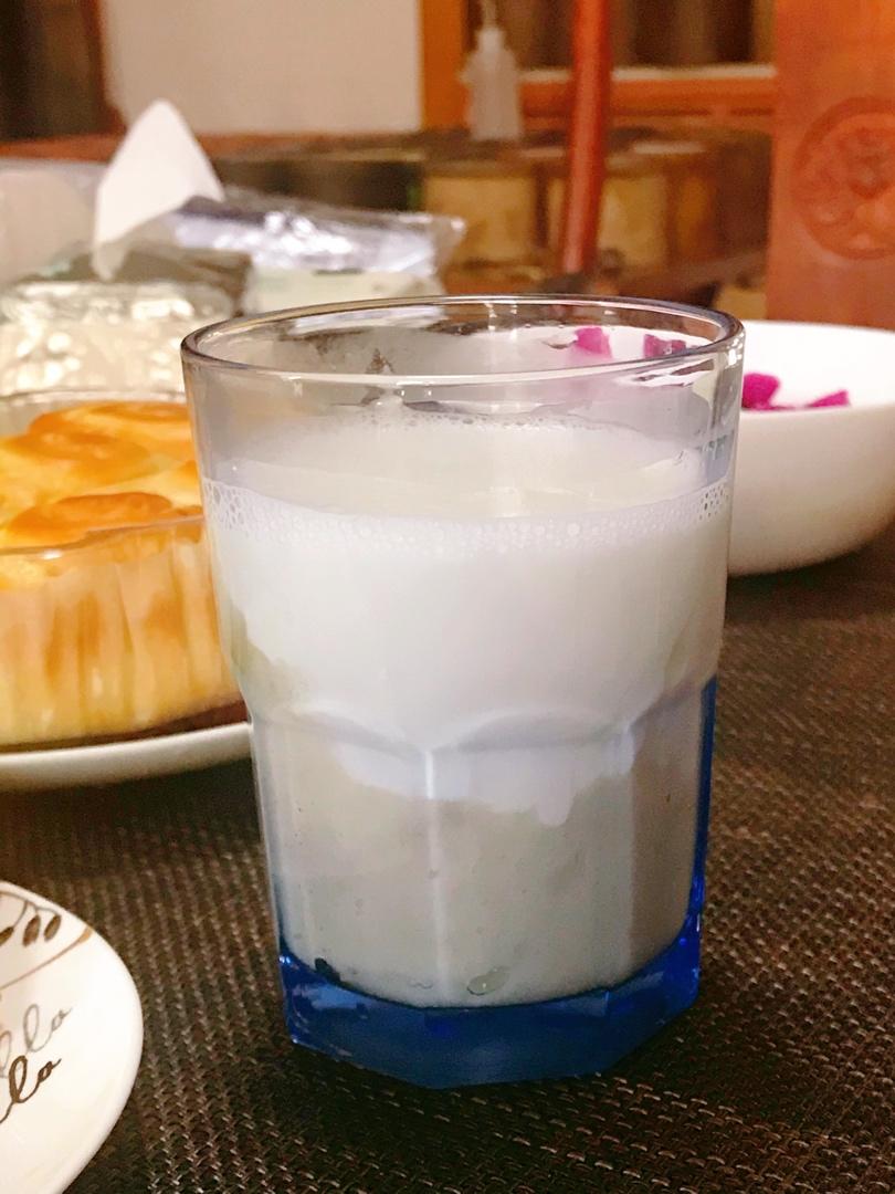简易版减脂芋泥牛奶🥛无糖油！