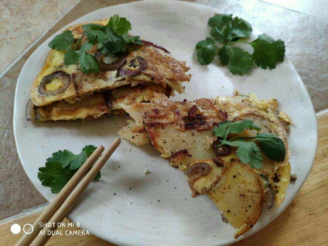 西班牙土豆煎蛋饼
