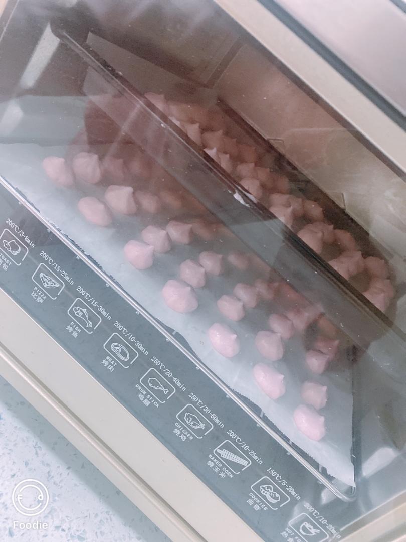 迷人的火龙果溶豆酸奶溶豆宝宝辅食