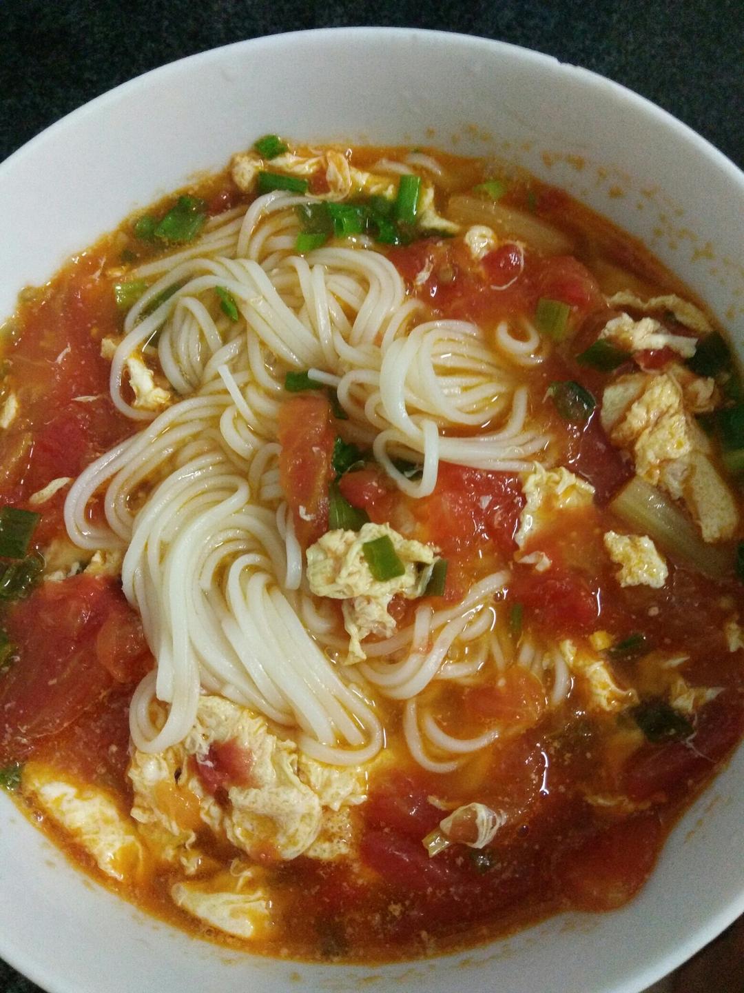 西红柿鸡蛋汤*面