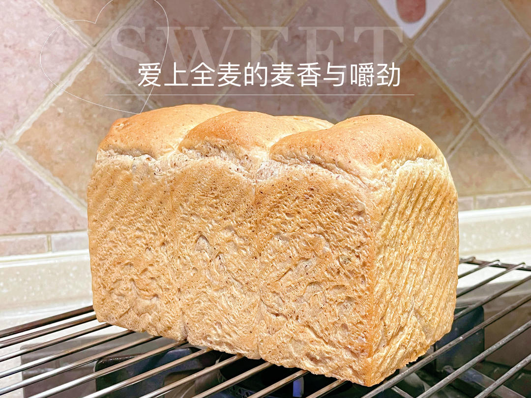 全麦吐司（50%全麦含量）低卡，低热量