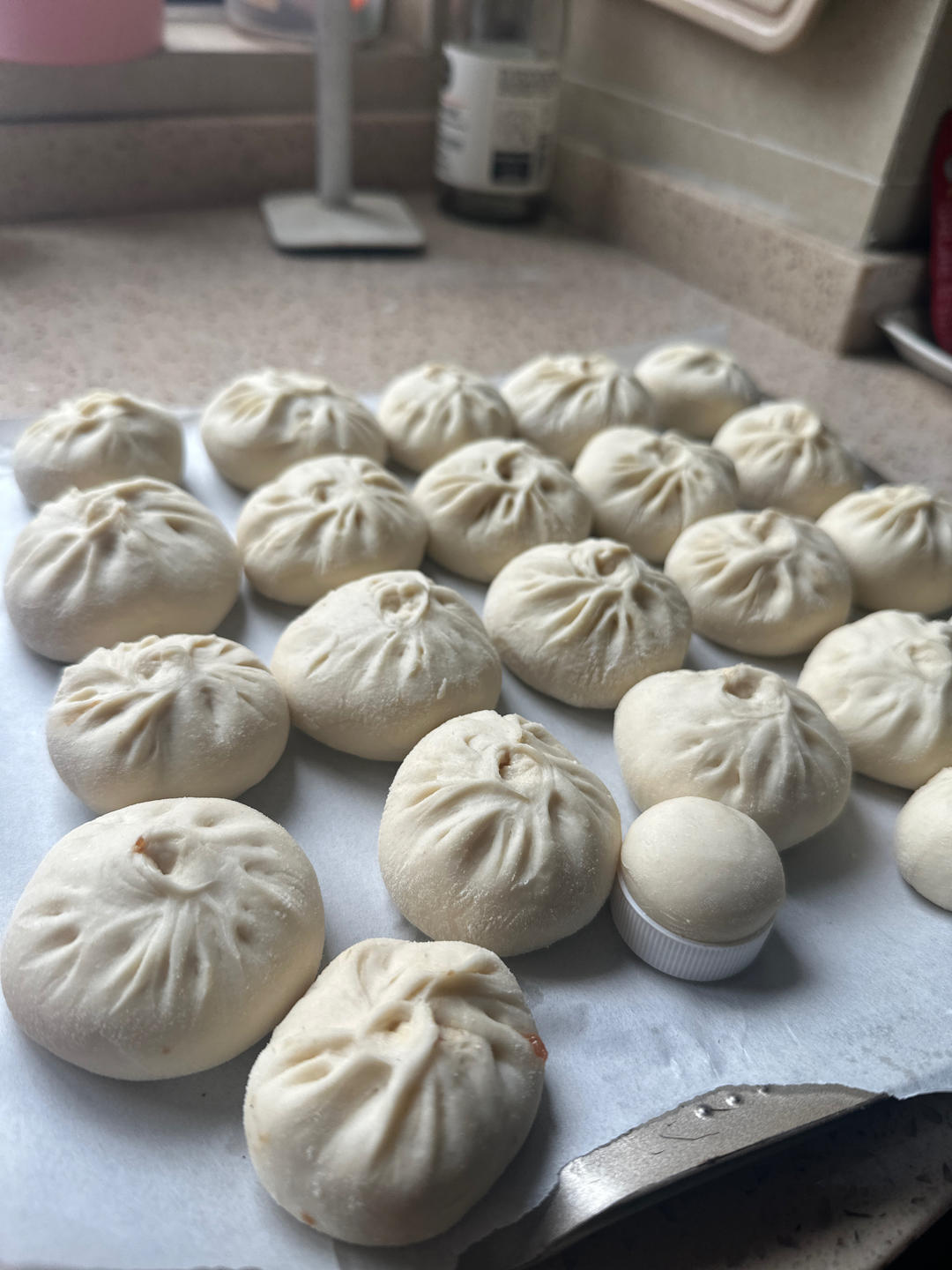 冷冻包子生胚~口感和现做的无限接近