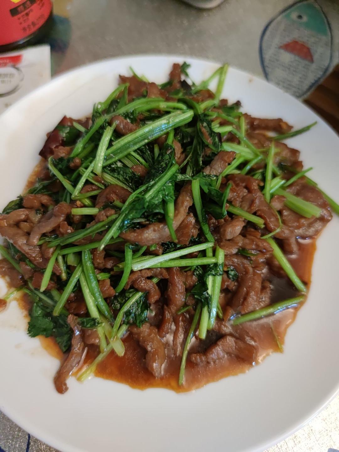 香菜牛肉丝（下饭神器）