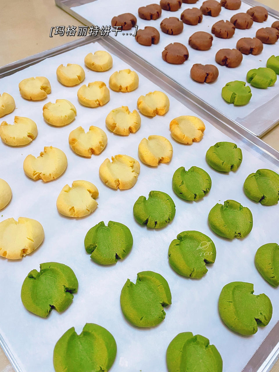 巧克力豆玛格丽特饼干🍪三种口味❗️入口即化，酥掉渣❗️
