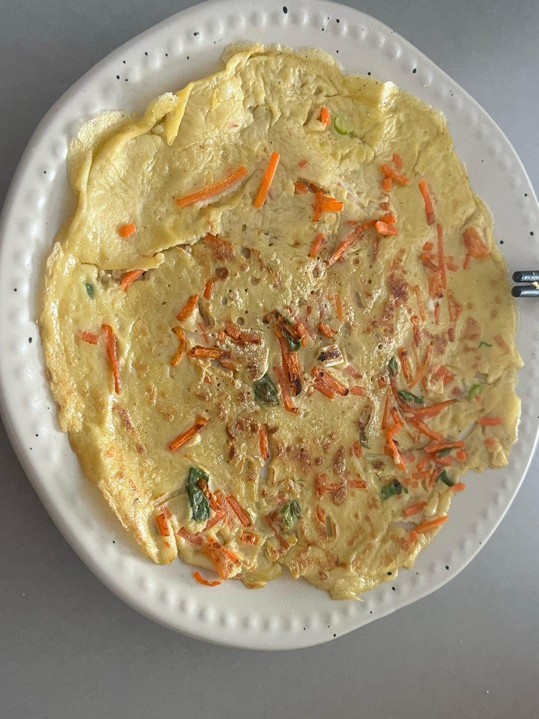 简单快手蔬菜鸡蛋煎饼