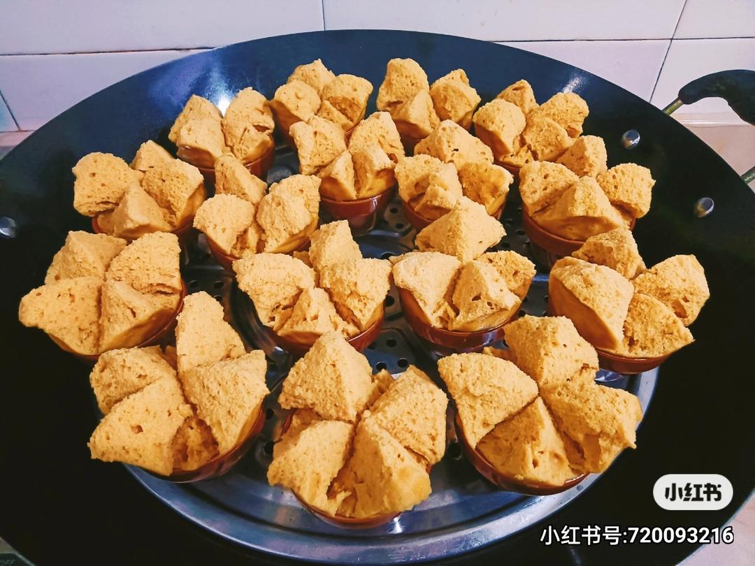 红糖开花发糕