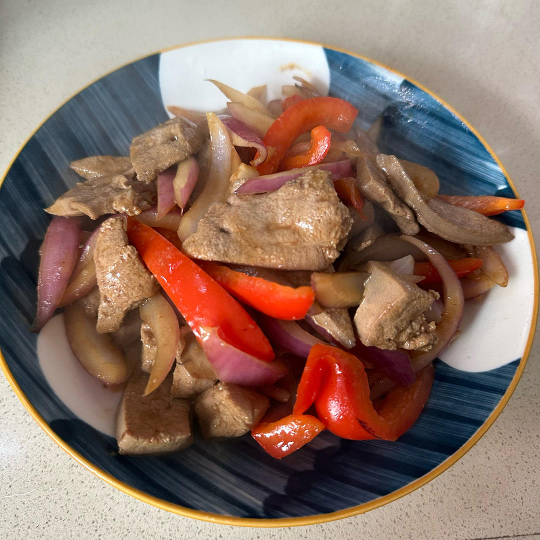 爽滑鲜嫩的【爆炒猪肝】不柴不粉无腥味！