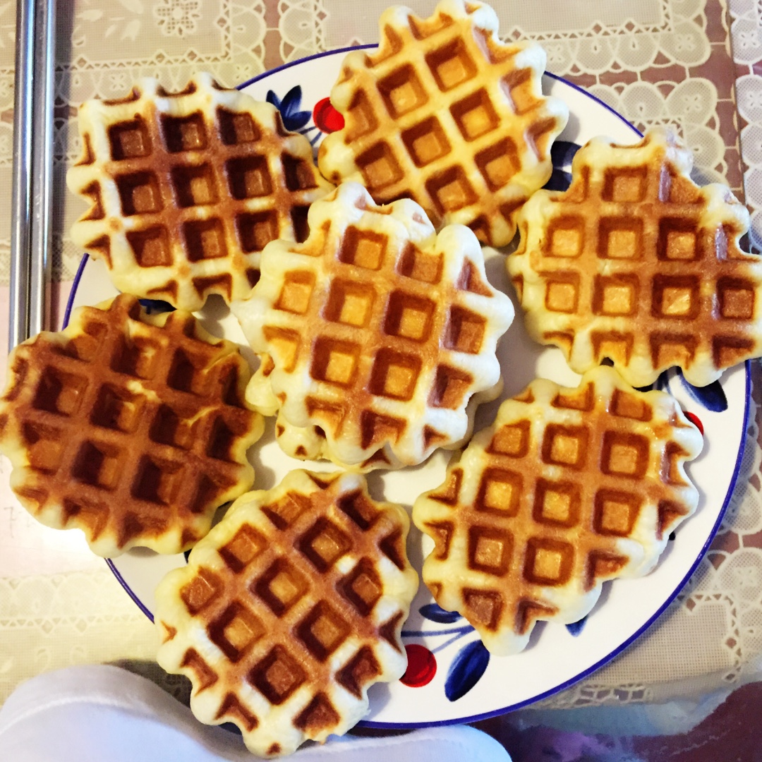 快手美味华夫饼（非泡打粉版本）