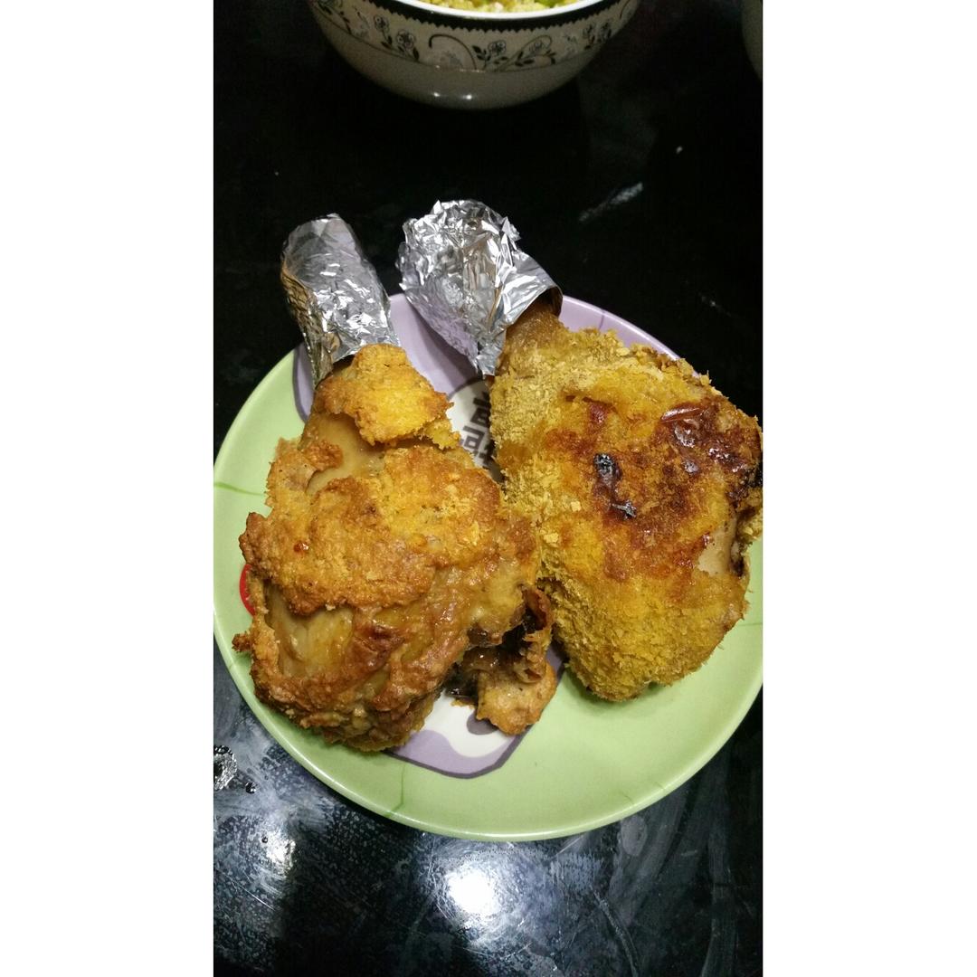 直击KFC脆皮鸡腿