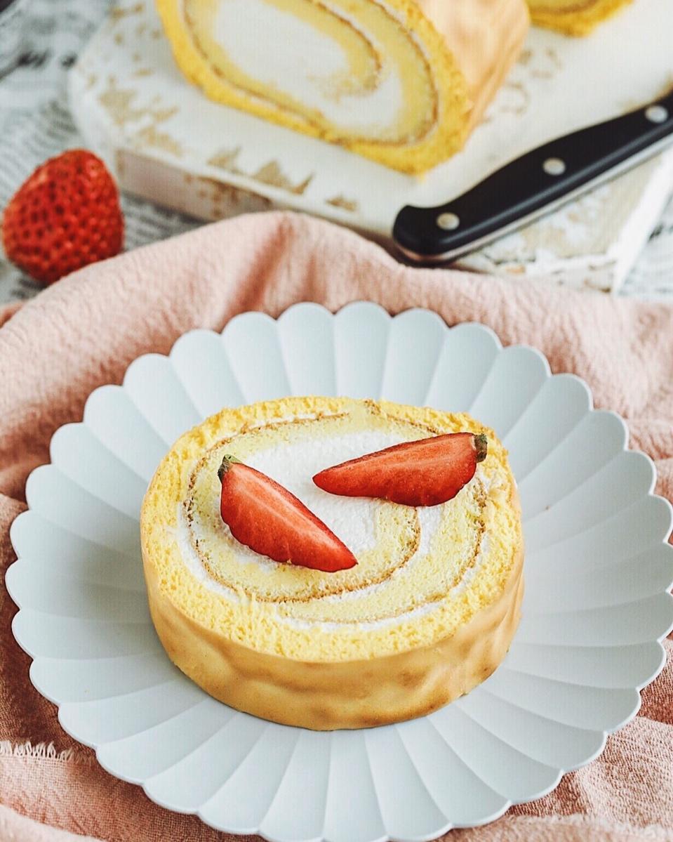 不甜不腻的虎皮蛋糕卷