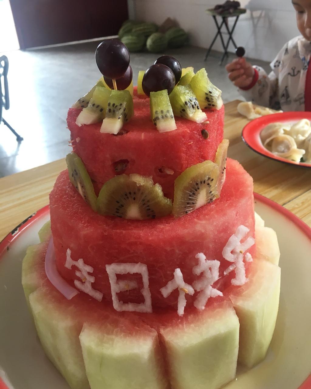 ppelda做的西瓜蛋糕