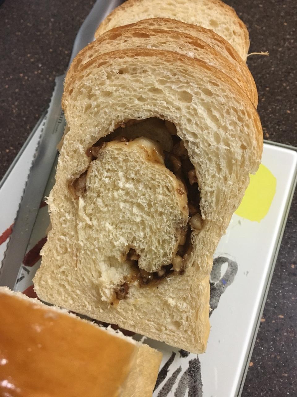 焦糖核桃吐司（面包机版）