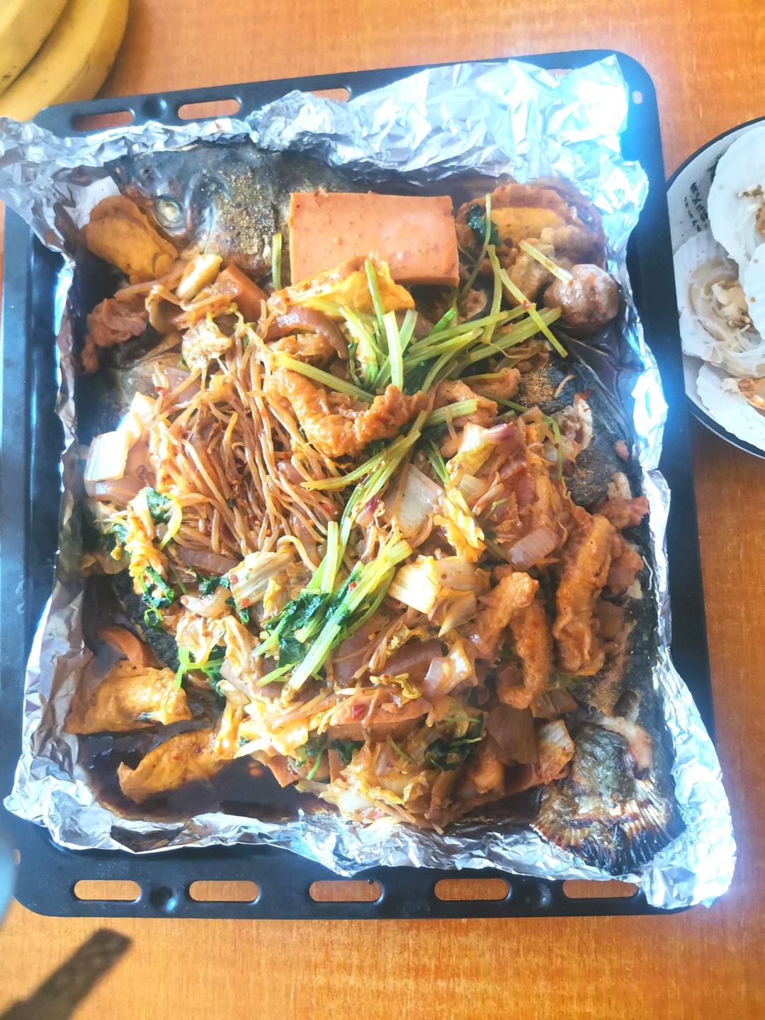 重庆烤鱼(烤箱版)爆好吃，爆简单